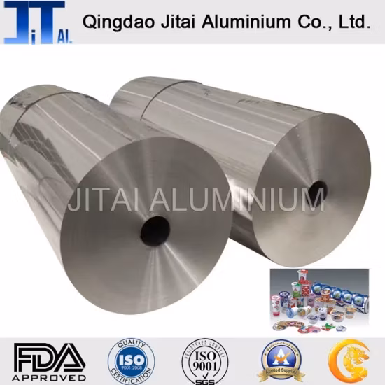 Rollo gigante de papel de aluminio/aluminio doble cero para envases flexibles de alimentos
